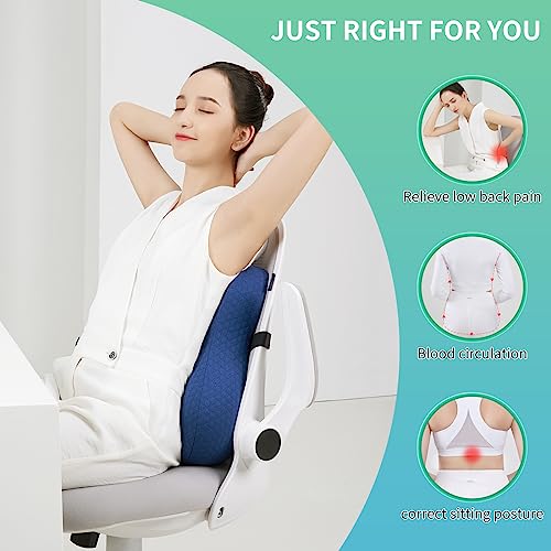 Ergonomic Memory Foam Lumbar Support Pillow for Back Pain Relief