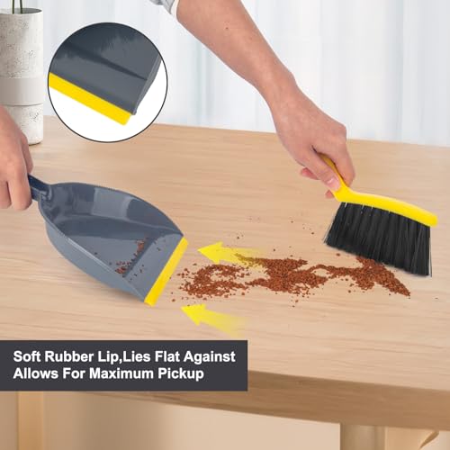 Mini Handheld Dustpan and Brush Set – Small Sweeper Combo for Desktop & Car