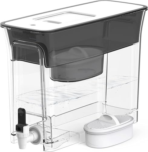 Large 35-Cup Water Filter Dispenser with 200-Gallon Long-Life Filter