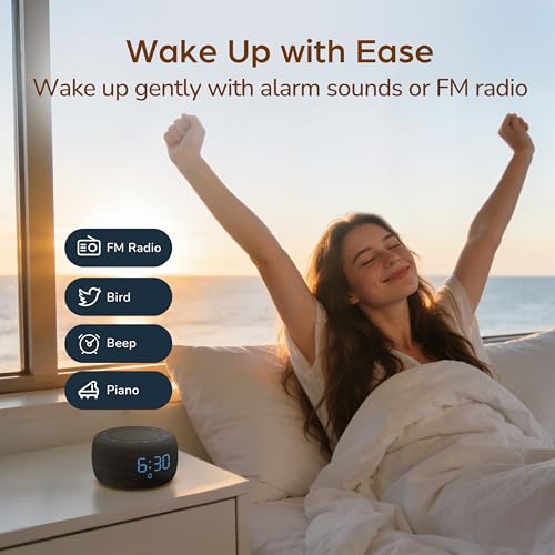 Digital Alarm Clock with Bluetooth Speaker, FM Radio and Night Light