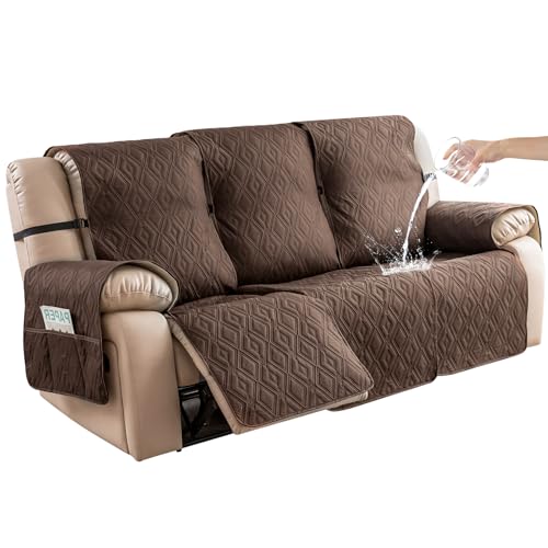 Waterproof Non-Slip Reclining Couch Cover for 3 Seats - Pet Friendly