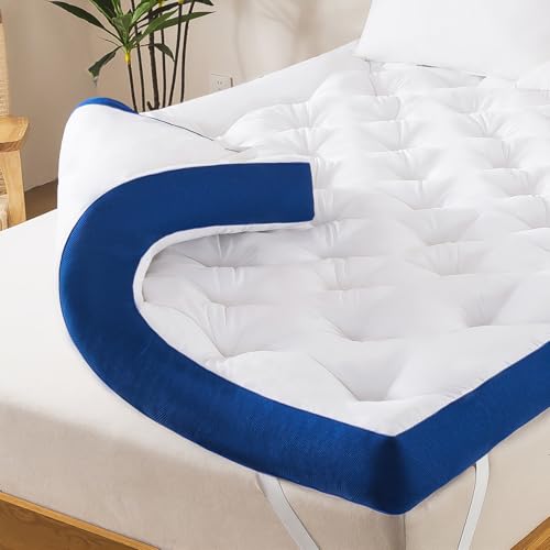 5 Inch Queen Memory Foam Mattress Topper - Extra Thick Pillow Top Pad