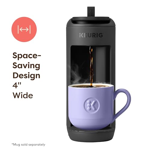 Compact Single Serve Pod Coffee Maker - 12 oz Brew Capacity, Black