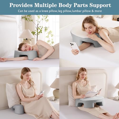 Ergonomic Side Sleeper Pillow with Arm Holes for Neck Support