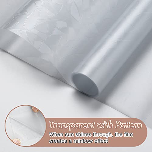 Rainbow Window Privacy Film - 17.5" x 78.7" UV Blocking Clings