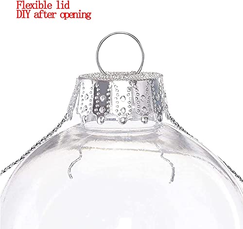 Clear Fillable Plastic Ornaments (16 Pack, 2.36 Inch) - DIY Craft Balls