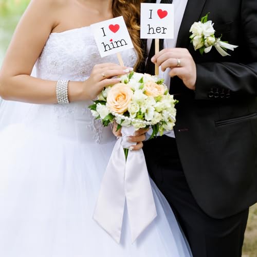 2-Piece Blank Satin Wedding Bouquet and Wreath Sashes for DIY Embroidery