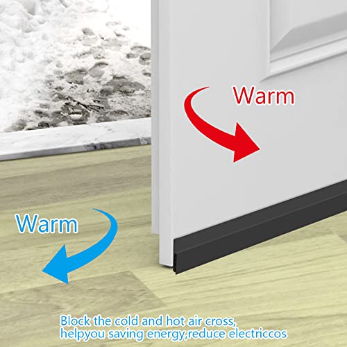 Adhesive Under Door Draft Stopper & Soundproof Weather Stripping (2" x 39")