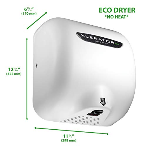 High Speed Energy Efficient Hand Dryer - 10 Sec Dry Time, White Cover
