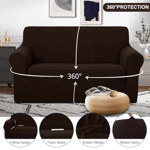 Stretch Loveseat Cover - Washable Pet Friendly Sofa Slipcover