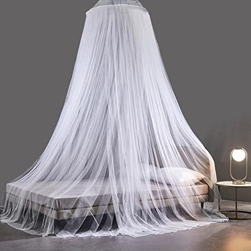 White Dome Mosquito Net Bed Canopy for Crib, Kids & Adult Beds