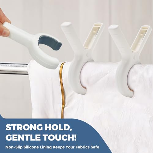 Heavy Duty Beach Towel Clips for Chairs - 8 Pack, 5-Inch Large Pool Clips