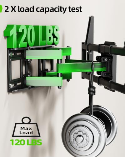Full Motion TV Wall Mount Bracket for 42-82 Inch TVs - Swivel & Tilt