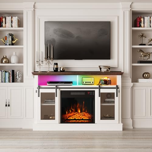 23-Inch Electric Fireplace Insert Recessed Heater with Remote Control