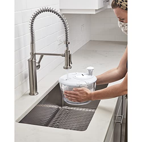 Cuisinart Large Salad Spinner- Wash, Spin & Dry Salad Greens, Fruits & Vegetables, 5qt, CTG-00-SASW White