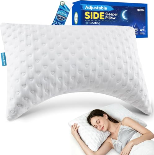 Adjustable Side Sleeper Pillow for Neck & Shoulder Comfort