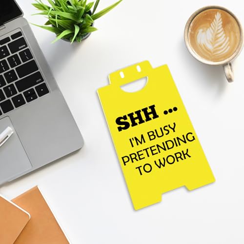 Funny Office Desk Sign - Humorous Gag Gift for Coworker & Boss