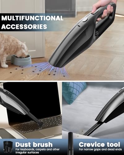 SERVOMASTER Cordless Handheld Car Vacuum Cleaner Mini Portable
