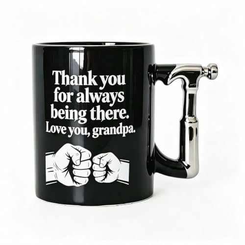 Love You Grandpa Hammer Handle Coffee Mug 15oz Ceramic Dad Gift
