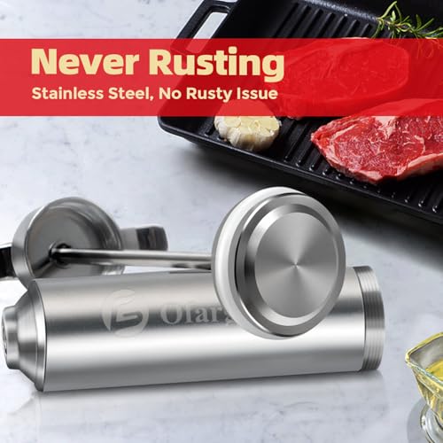 Meat Injector for Turkey, Brisket, Pork, Chicken - Heavy Duty Stainless Steel