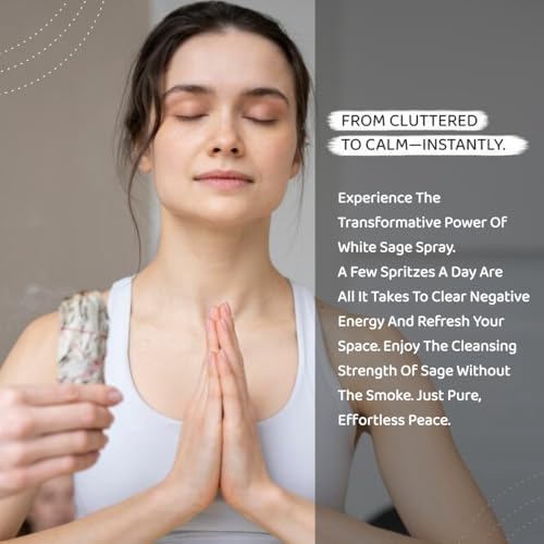 White Sage Room Spray - Natural Energy Cleansing Mist, 100ml