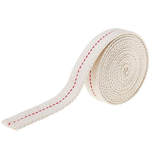 2-Pack Flat Cotton Oil Lamp Wicks - 3/4 Inch x 6.5 Ft Replacement Rolls