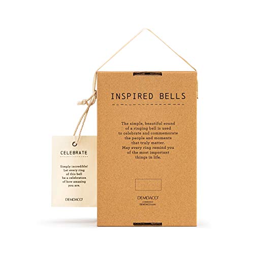 Celebrate Stoneware Handcrafted Bell with Twine and Gift Box