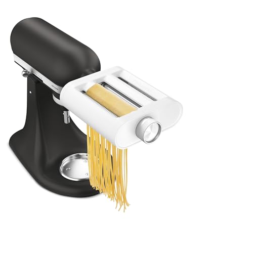 3-in-1 Pasta Roller and Cutter Attachment for Stand Mixers