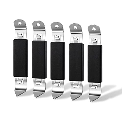 Magnetic Stainless Steel Bottle & Can Opener Set - 5 Pack for Camping & Travel