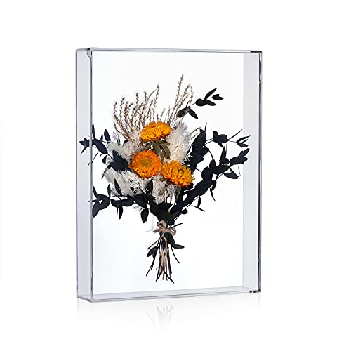 9x12 Acrylic Shadow Box Frame, Tabletop Display Case for Memorabilia