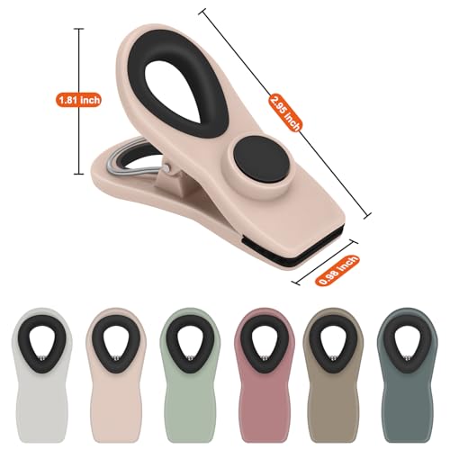 Magnetic Chip Clips for Food Storage - 12 Pack Neutral Sealing Clips