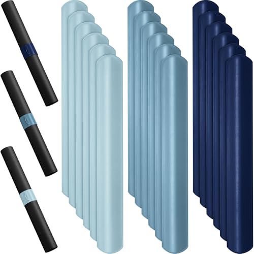 Wrapping Paper Roll Holder Slap Bands 18 Pcs PVC Blue