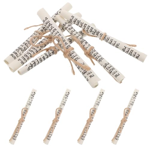 10pcs Hebrew Mezuzah Scroll - Kosher Printed Blessing for Door Frames