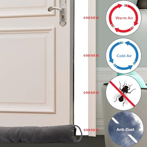 Weighted 36-Inch Door Draft Stopper - Heavy Duty Under Door Blocker
