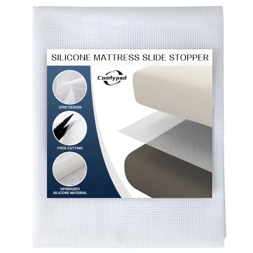 Non-Slip Silicone Mattress Gripper Mat - Twin Size 36x72 in