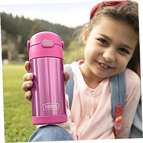 Insulated Stainless Steel Kids Water Bottle with Straw, 12oz, Blue