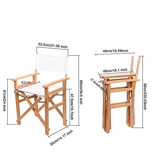 Director Chair Replacement Canvas Set - Blue Seat and Backrest Cover
