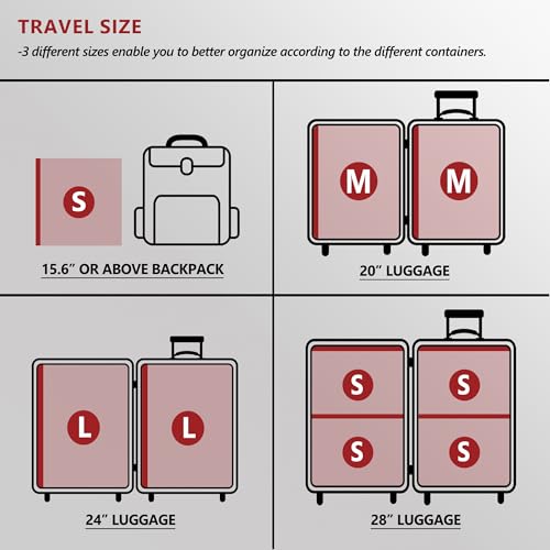 Travel Vacuum Bags for Clothing with Cordless Pump 18-Piece Set