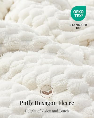 15lbs Weighted Blanket for Adults - Queen Size 60x80, Soft Sherpa Fleece