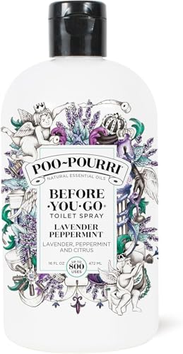 Toilet Odor Eliminator Spray Refill, Lavender Peppermint, 16 Fl Oz