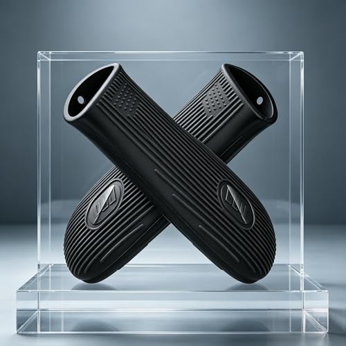 2-Pack Silicone Cast Iron Skillet Handle Covers - Heat-Resistant Grip