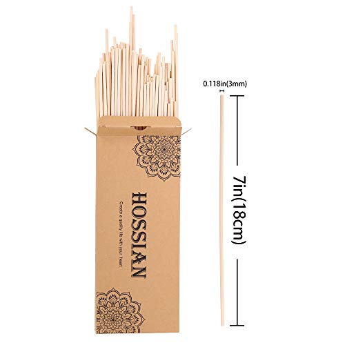 100-Pack Natural Rattan Reed Diffuser Replacement Sticks (7 Inches x 3mm)