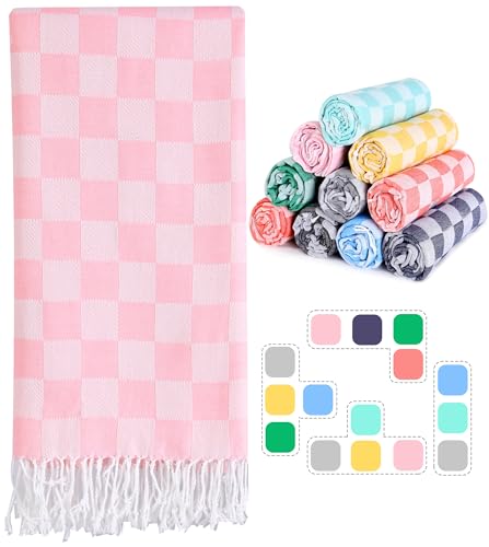 Oversized Turkish Beach Towel, Quick Dry Sand-Free Extra Large Bath Towel