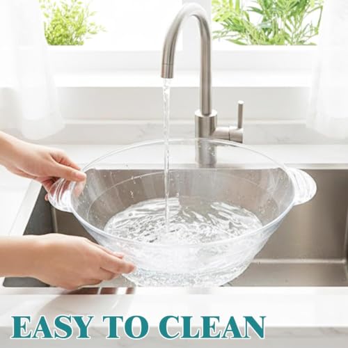 12L Clear Plastic Ice Bucket for Parties - Large Capacity, Shatterproof, Handles