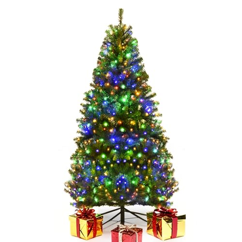4ft Pre-Lit Artificial Christmas Tree with 100 Dual-Color LED Lights