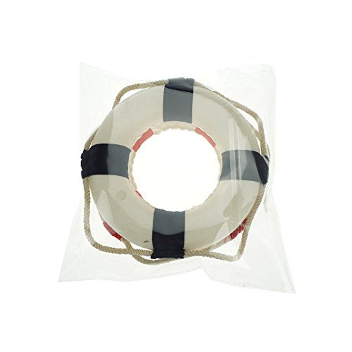 2-Piece Decorative Life Ring Wall Decor, Nautical Mediterranean Style