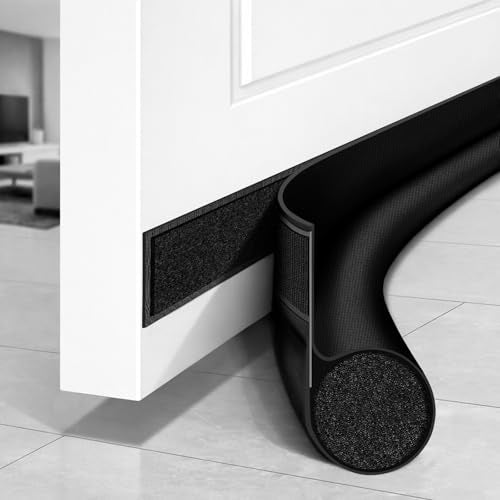 Under Door Draft Stopper 36 Inch - Soundproof Door Sweep & Seal Strip