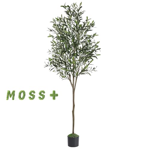 6ft Faux Olive Tree with Realistic Leaves & Fruits - Indoor Decoration