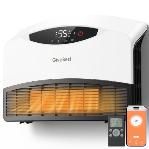 1500W Electric Wall Heater with WiFi Remote Control and Thermostat