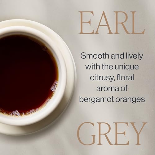 Rishi Tea Earl Grey Tea - Organic Loose Leaf Pure Black Tea with Bergamot Oil, Energizing & Caffeinated - 4 Ounces, 12+ Servings